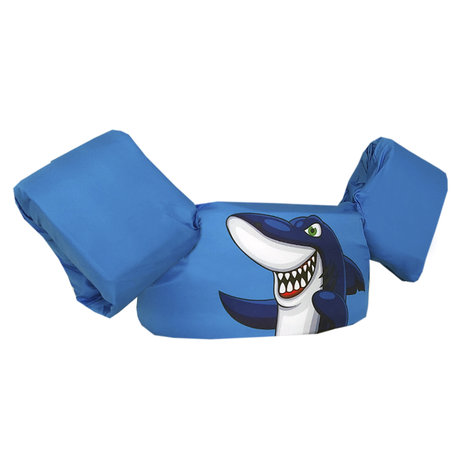 08 HappySwimmer - Puddle Jumper Schwimmflügel / Schwimmweste für Kleinkinder und Vorschulkinder mit Shark